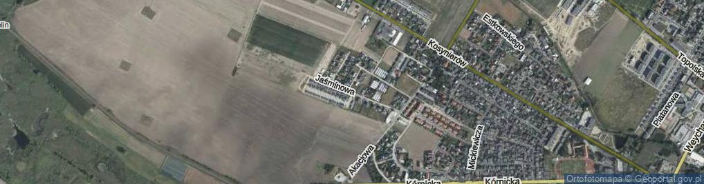 Zdjęcie satelitarne Jaśminowa ul.